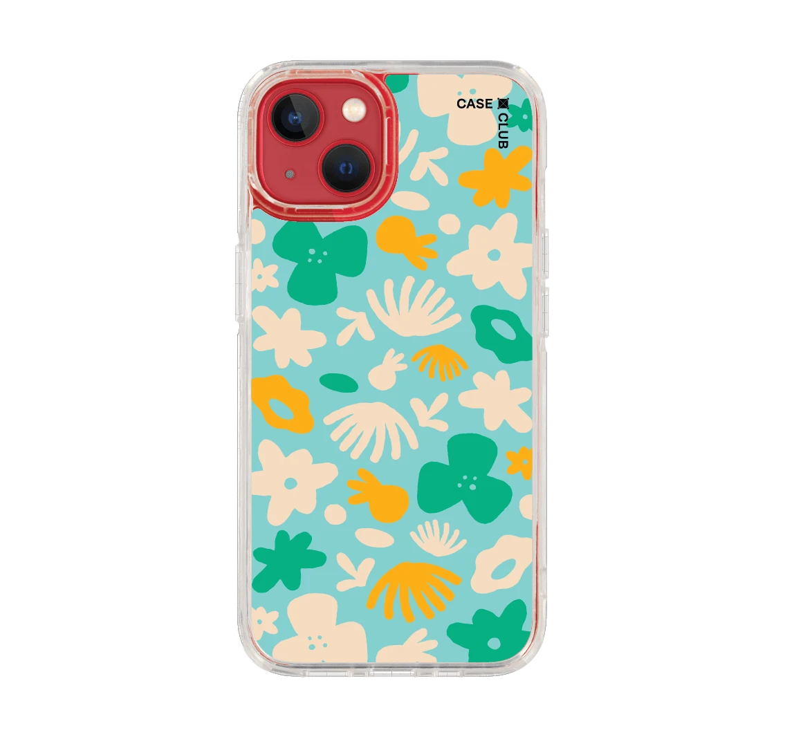 light blue flower pattern
